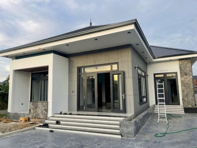 Mẫu nhà cấp 4 chữ L đẹp - 3