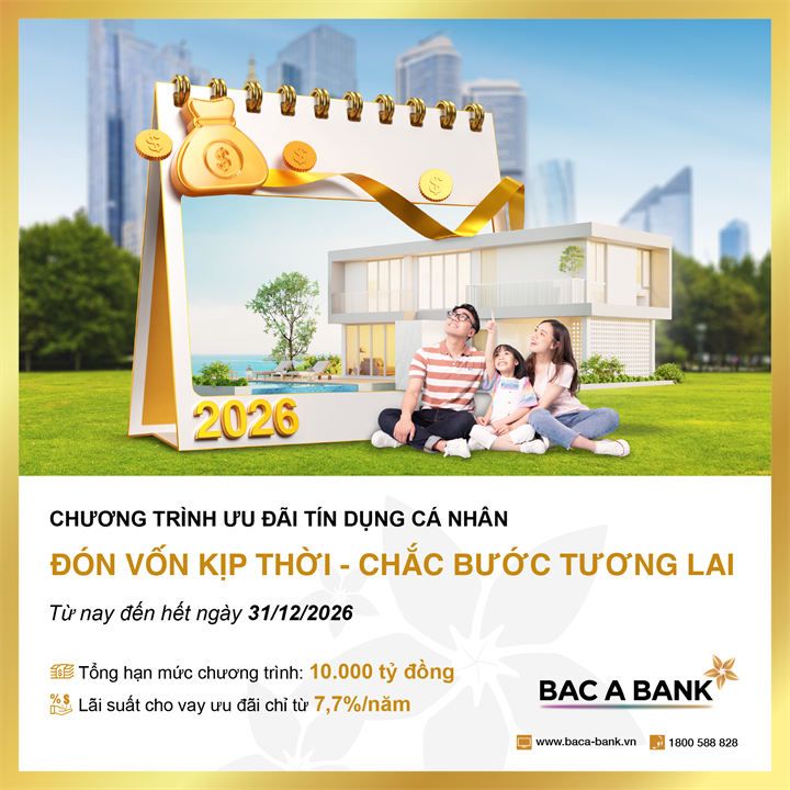 Tín dụng cá nhân 2026: BAC A BANK chọn hướng đi linh hoạt, dài hạn cho người dân - 1