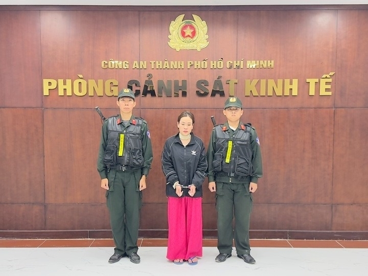 Bị can Trương Thị Hồng tại Cơ quan điều tra. Ảnh: VTC News