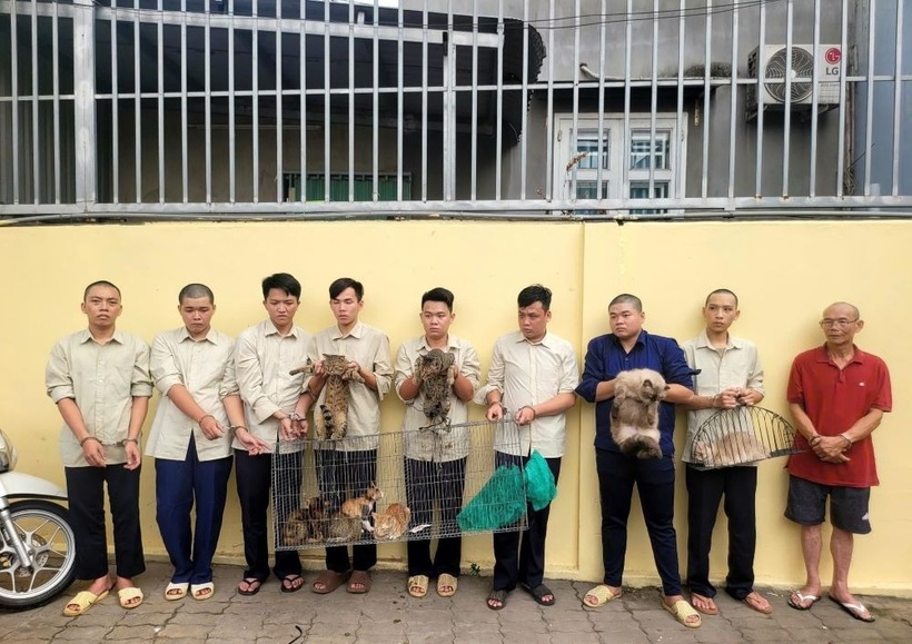 9 đối tượng bị khởi tố. Ảnh: Lao động