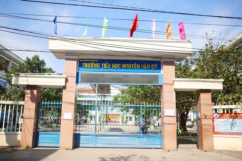 Trường Tiểu học Nguyễn Văn Cừ. Ảnh: PLO.