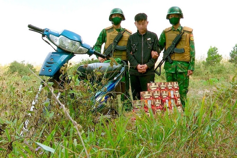 Một vụ vận chuyển pháo bị lực lượng chức năng tỉnh Tây Ninh phát hiện. Ảnh: Dân Trí