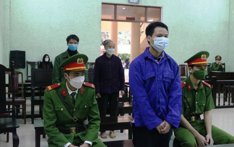 Bị cáo Đặng Tuấn Trường tại phiên tòa. (Ảnh: Công an tỉnh Cao Bằng)