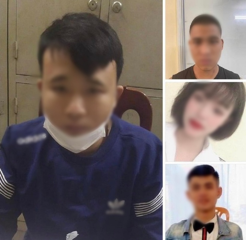 Các đối tượng liên quan đến đường dây môi giới mại dâm. Ảnh: Người lao động