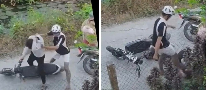 Hình ảnh ghi lại sự việc. Ảnh: Dân Việt