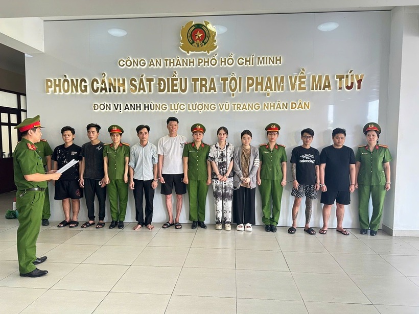 Các đối tượng bị khởi tố, bắt tạm giam. (Ảnh: Công an TP.HCM)