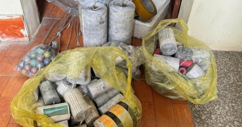 Tang vật cơ quan Công an thu giữ. (Ảnh: Công an Hà Nội)