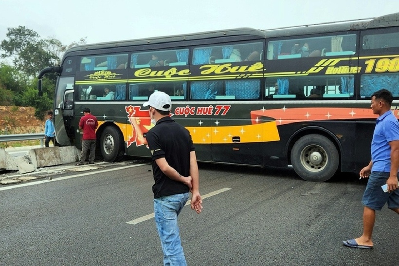 Hiện trường vụ tai nạn. Ảnh: Báo Dân trí.