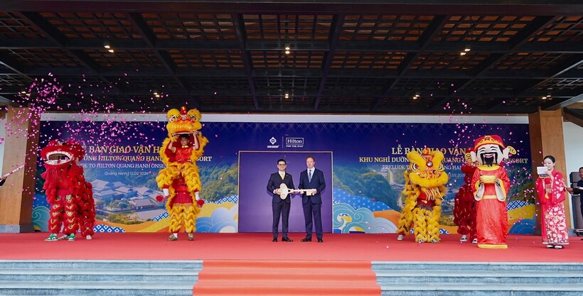 Yoko Onsen Quang Hanh chính thức được bàn giao vận hành cho Hilton sáng 12/2