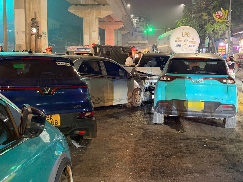 Hiện trường vụ tai nạn. (Ảnh: Dân trí)