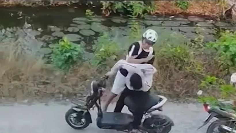 Hình ảnh ghi lại sự việc. Ảnh: Pháp luật TP.HCM