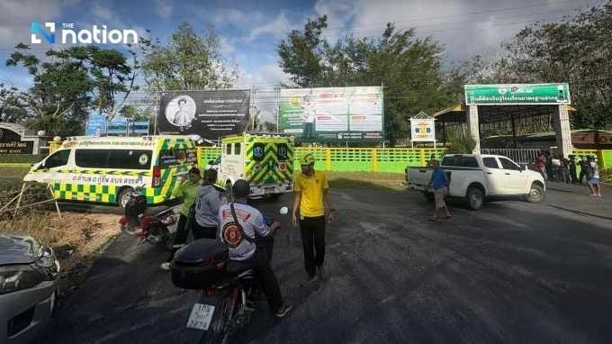 Trường học xảy ra nổ súng ở miền nam Thái Lan. Ảnh: The Nation