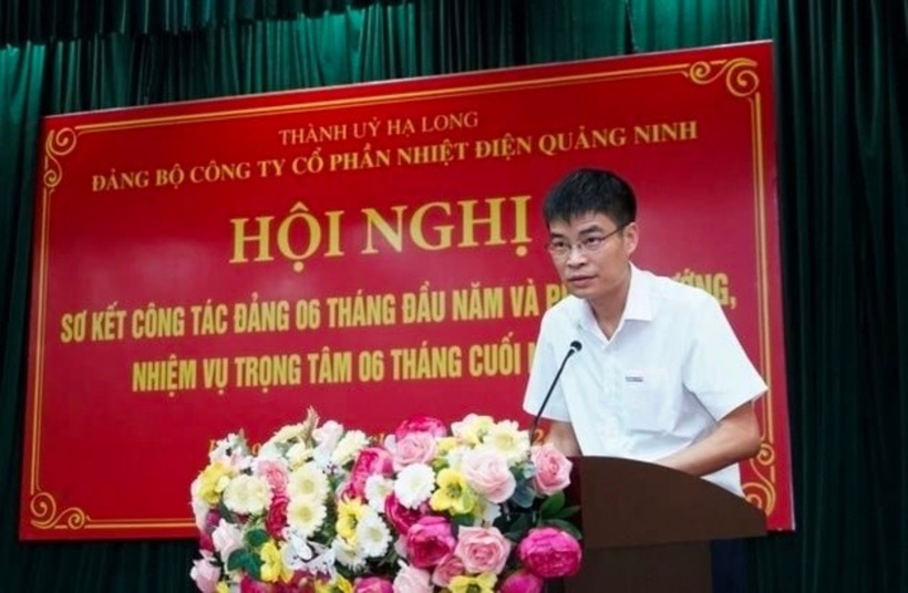 Phó tổng giám đốc Công ty Nhiệt điện Quảng Ninh Lê Việt Cường thời điểm chưa bị khởi tố. Ảnh: Công lý.