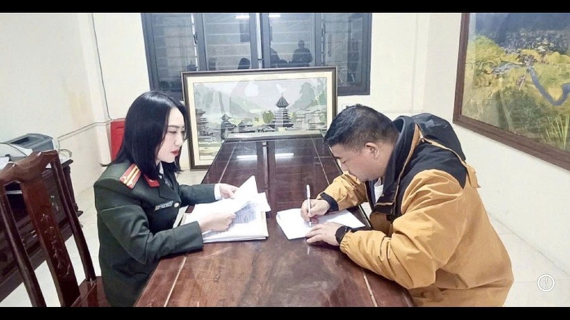 Cơ quan Công an làm việc, đấu tranh với đối tượng. Ảnh minh họa