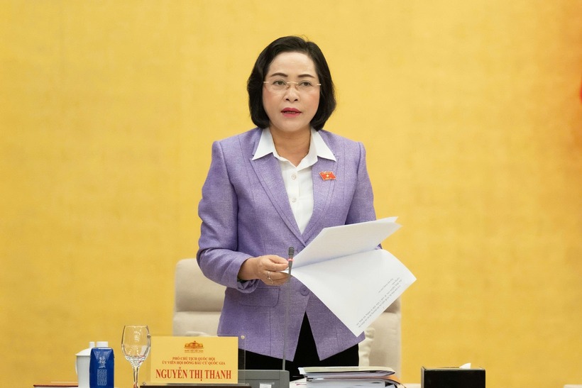 Phó Chủ tịch Quốc hội Nguyễn Thị Thanh phát biểu khai mạc (Ảnh: Media Quốc hội).