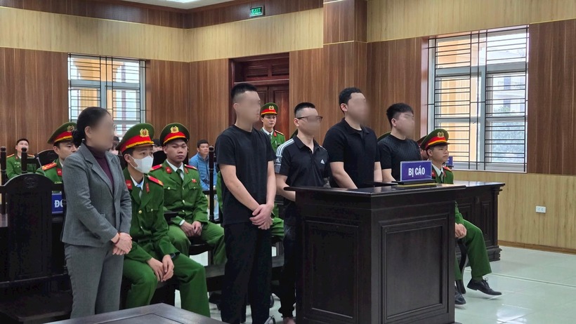 Các bị cáo tại tòa. (Ảnh: Công lý)