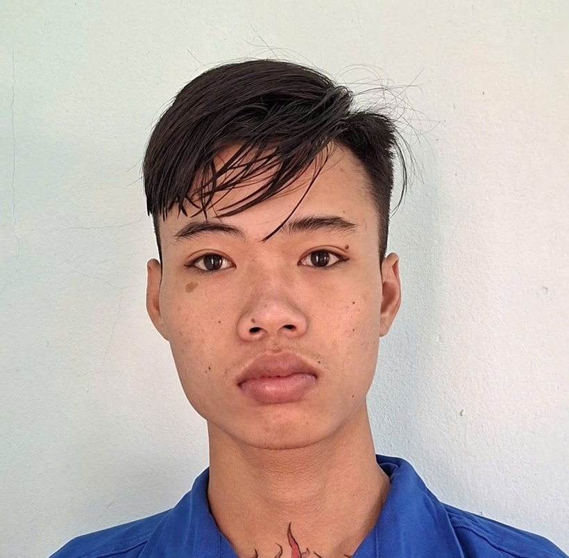 Bị can Tài tại cơ quan công an. Ảnh: Thanh Niên