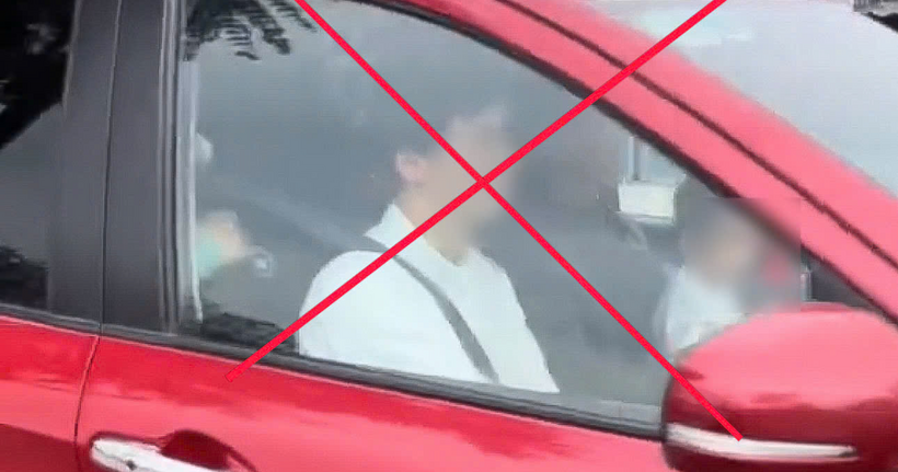 Hình ảnh người dân ghi lại sáng 22/2 trên đường Vũ Đức Thận.