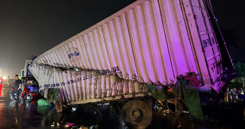 Hiện trường vụ tai nạn.