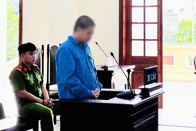 Bị cáo Nguyễn Văn Đắng tại phiên toà xét xử. Ảnh: Báo Công lý.