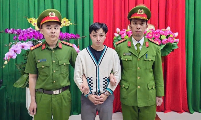 Công an phường Xuân Hương - Đà Lạt đã bắt giữ khẩn cấp đối với Trần Văn Quốc. Ảnh: Người Lao Động.