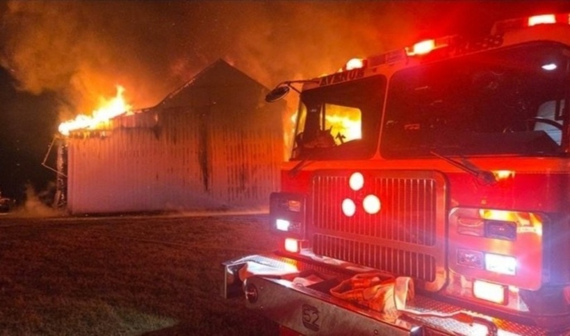 Hiện trường vụ hoả hoạn. Ảnh: Văn phòng Cảnh sát Phòng cháy Chữa cháy bang Maryland.