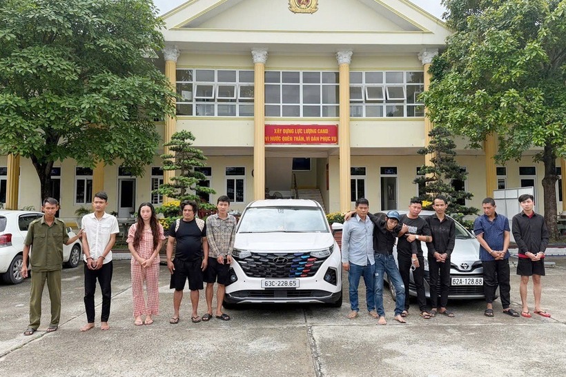 Nhóm bắt cóc ở Tây Ninh bị công an bắt giữ. Ảnh: NLĐ