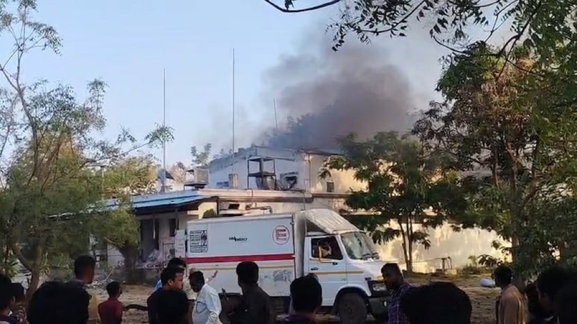 Hiện trường vụ hỏa hoạn. Ảnh: NDTV