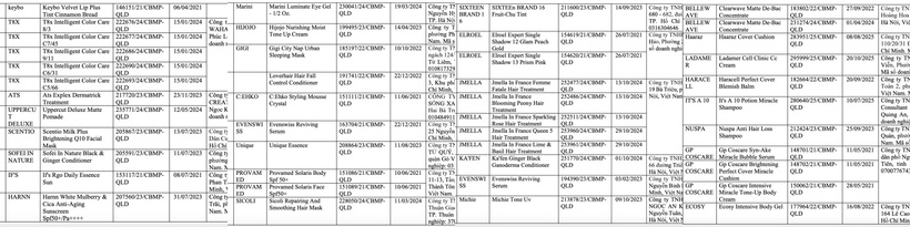 Đình chỉ lưu hành, thu hồi toàn quốc hàng trăm lô mỹ phẩm do có chứa hợp chất silicone - 4