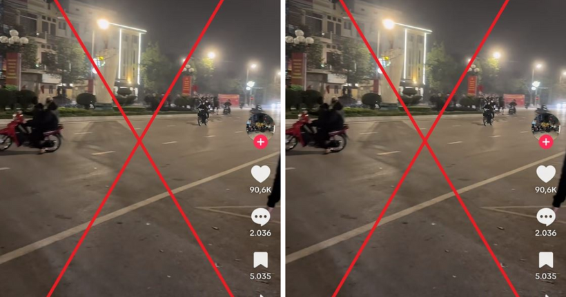 Clip ghi lại vụ việc. (Ảnh: Công an Bắc Ninh)