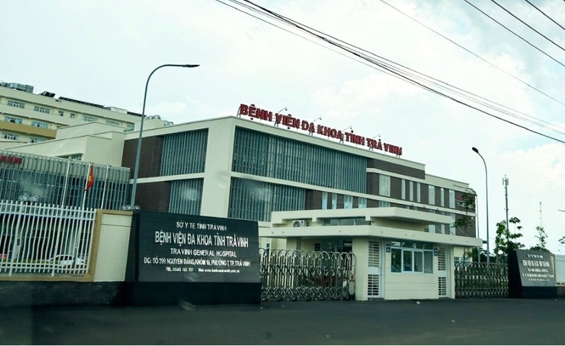 Bệnh viện đa khoa Trà Vinh nơi xảy ra sự việc. Ảnh: Người đưa tin.