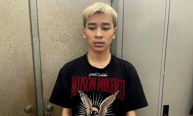 Thân Văn Nam tại cơ quan công an. Ảnh: Giáo dục & Thời đại