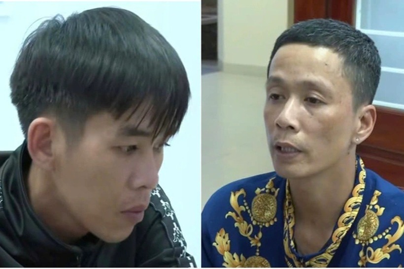 Đối tượng Nguyễn Lê Quốc Thắng (trái) và Cao Minh Khánh. Ảnh: Dân trí