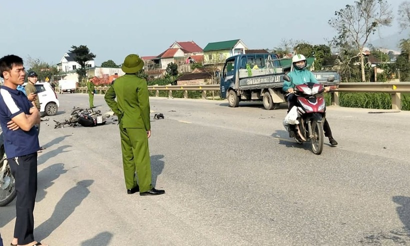 Hiện trường vụ tai nạn. Ảnh: Báo Công lý.