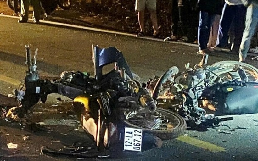 Hiện trường vụ tai nạn. Ảnh: Lao động