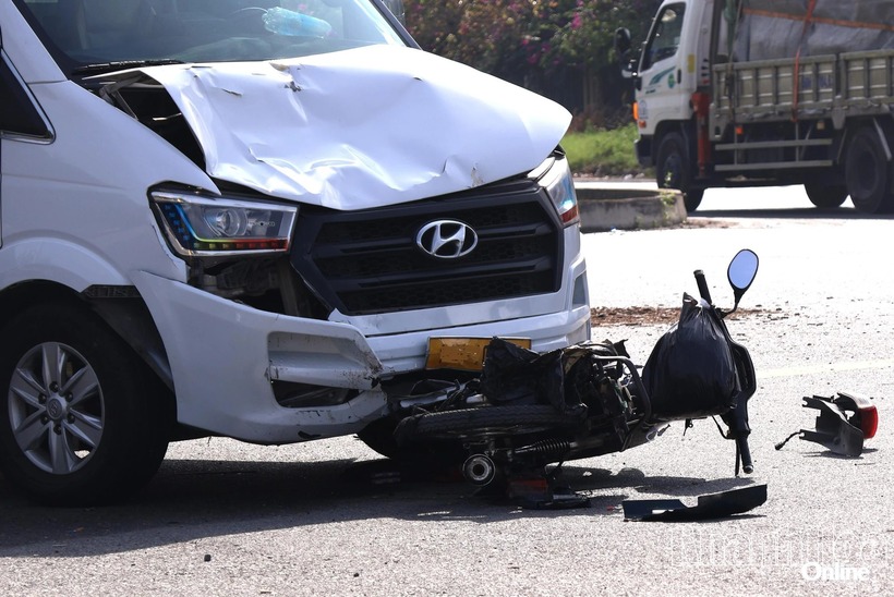 Hiện trường vụ tai nạn. Ảnh: Báo Khánh Hòa.