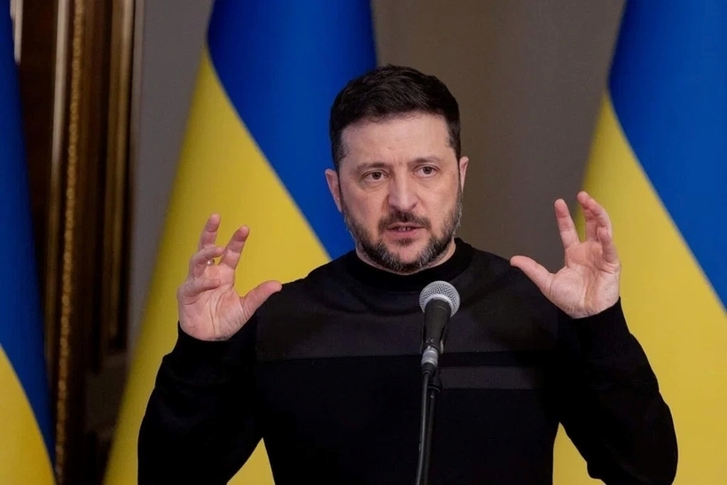 Tổng thống Ukraine Volodymyr Zelensky. Ảnh: Reuters