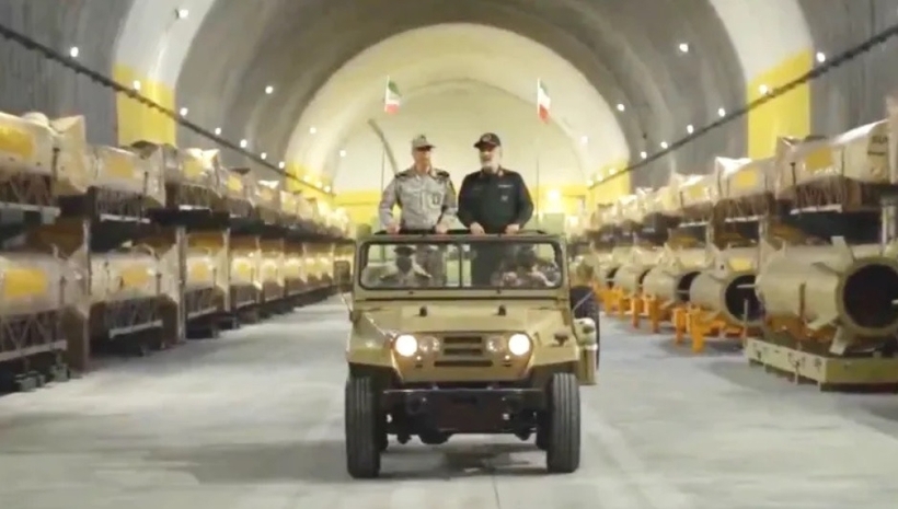 Một "thành phố tên lửa" của Iran. Ảnh: IRNA