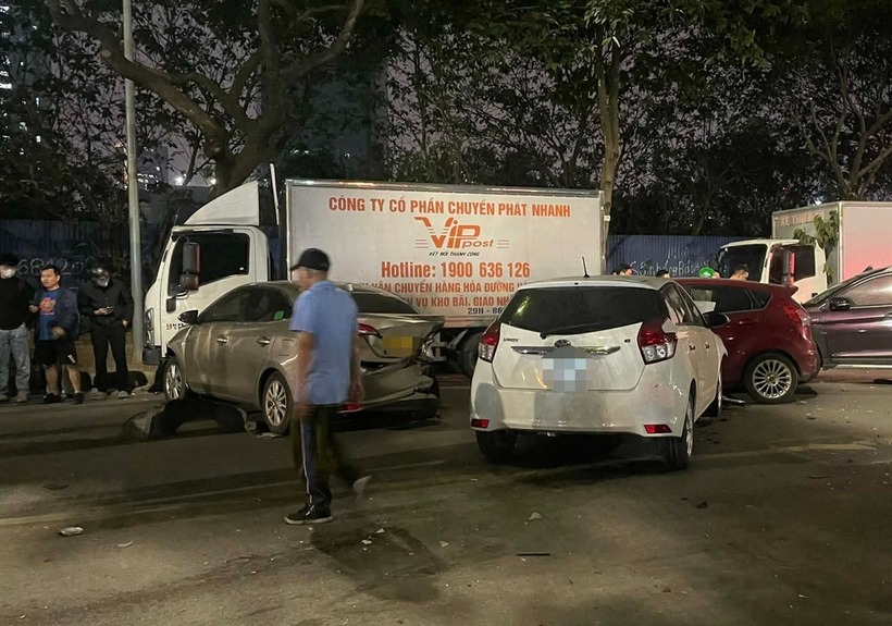 Hiện trường vụ tai nạn. Ảnh: Dân trí