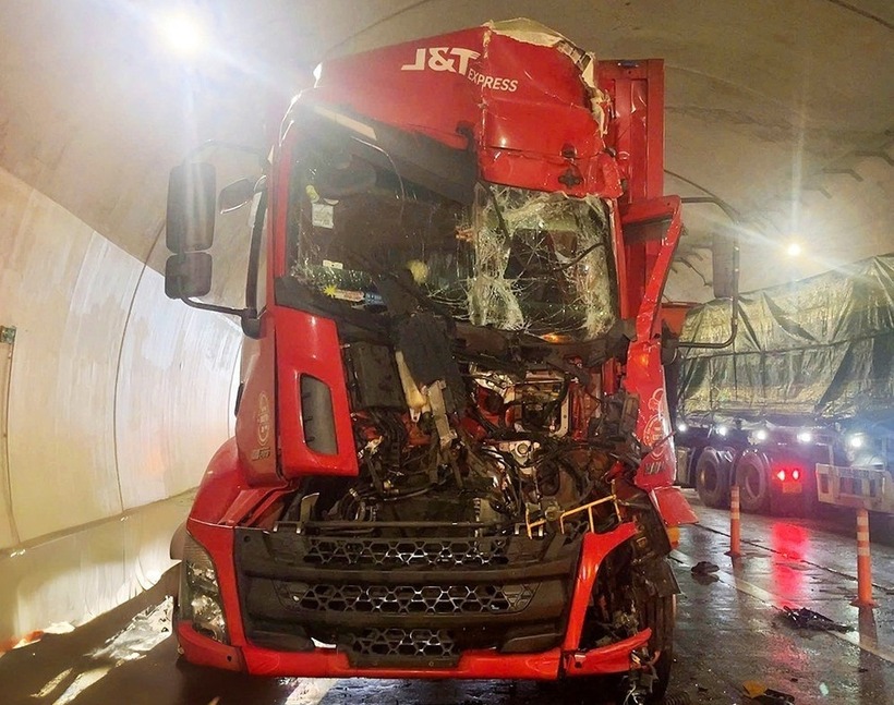 Hiện trường vụ tai nạn. Ảnh: Vietnamnet.