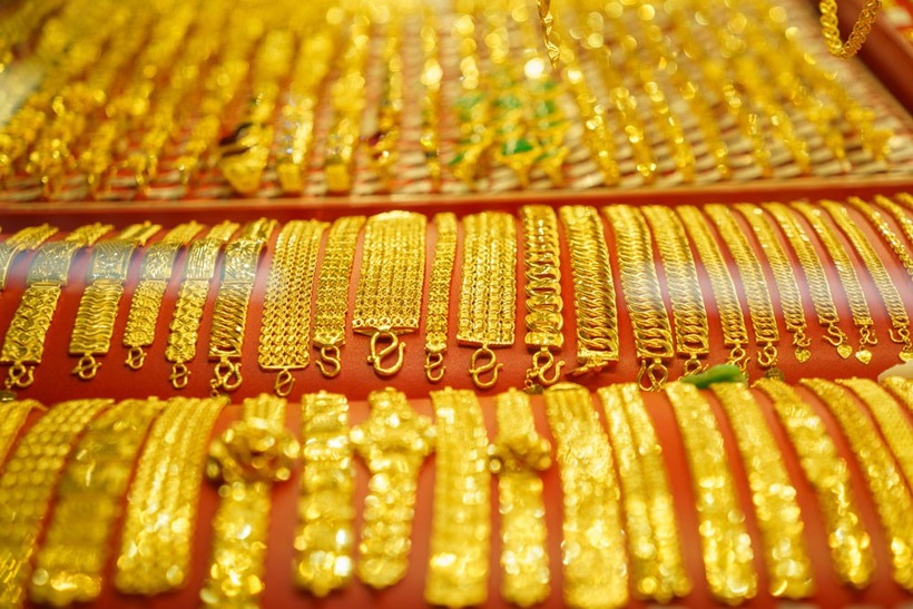 Giá vàng tăng mạnh. (Ảnh: VietnamNet)