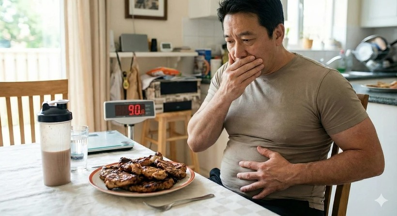 Ăn quá nhiều protein.