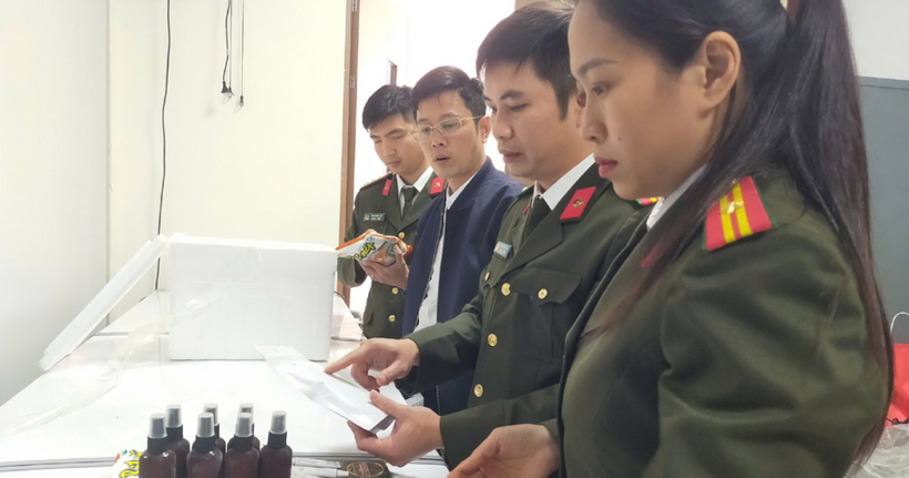 Ban chuyên án thu giữ nhiều tang vật liên quan. (Ảnh: Công an Thanh Hóa)