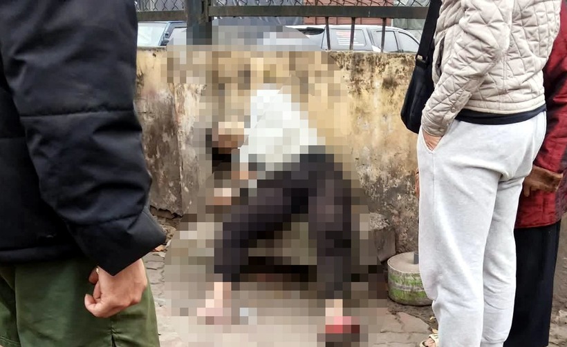 Hiện trường nơi phát hiện thi thể nạn nhân. Ảnh: Vietnamnet