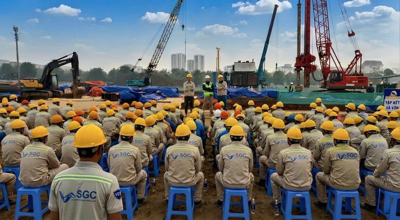 Việc chủ động xây dựng đội ngũ tinh nhuệ giúp SGC làm chủ tiến độ, công nghệ và chất lượng công trình (Ảnh minh họa: SGC)