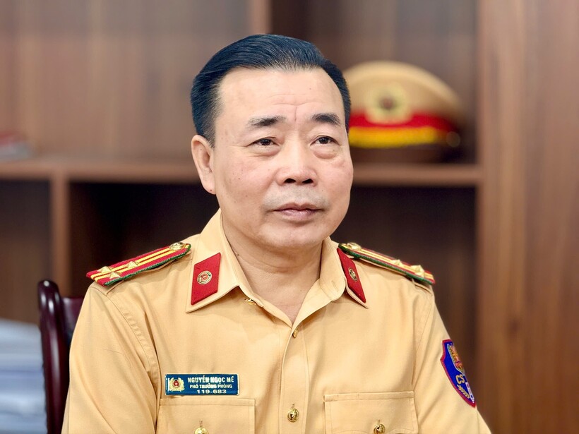 Thượng tá Nguyễn Ngọc Mẽ, Phó Trưởng phòng CSGT Công an TP Hà Nội.