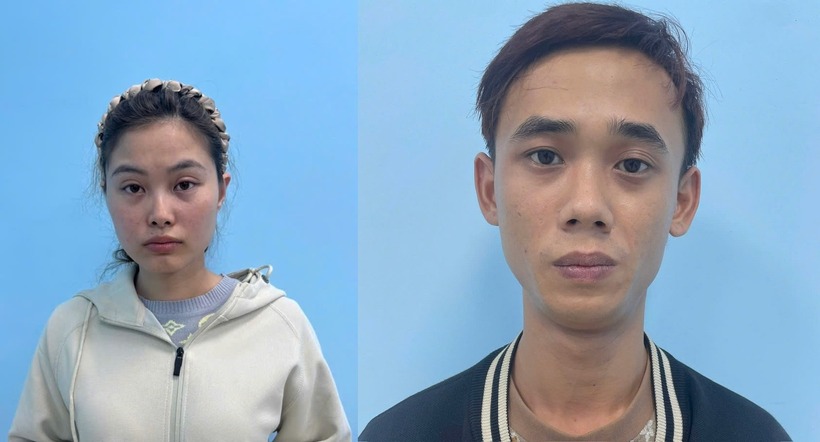 Vợ chồng Nguyễn Thị Vọng và Nguyễn Hoài Nam cầm đầu đường dây bán cần sa qua mạng xã hội. (Ảnh: Công an TP.Đà Nẵng)