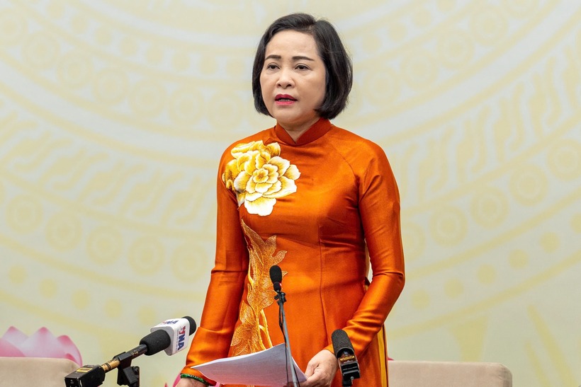 Phó Chủ tịch Quốc hội Nguyễn Thị Thanh - Ủy viên Hội đồng Bầu cử quốc gia (Ảnh: Media Quốc hội).