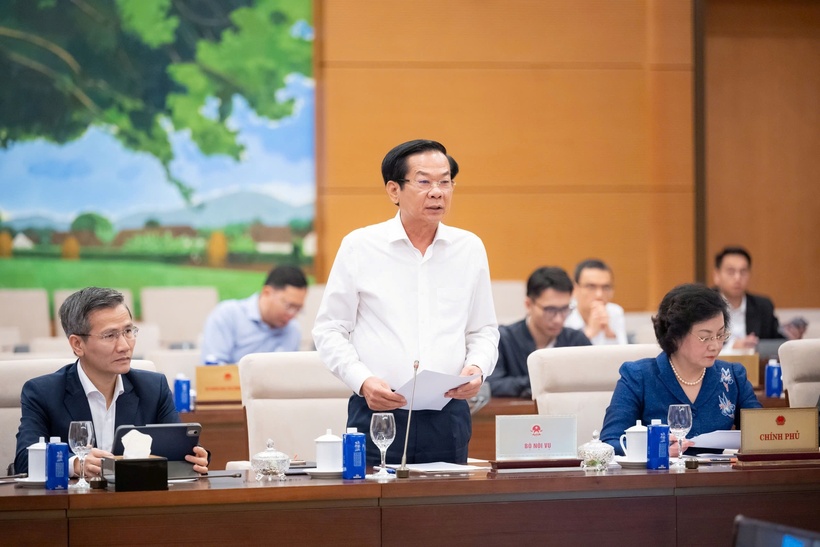 Bộ trưởng Bộ Nội vụ Đỗ Thanh Bình (Ảnh: Media Quốc hội).