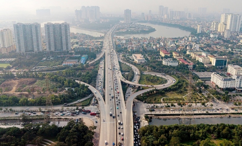 Quang cảnh Hà Nội nhìn từ trên cao. (Ảnh: Dân trí)